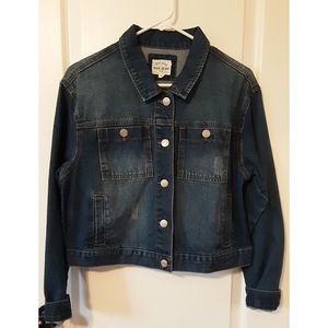 Basic Denim Wax Jeans Medium Jacket